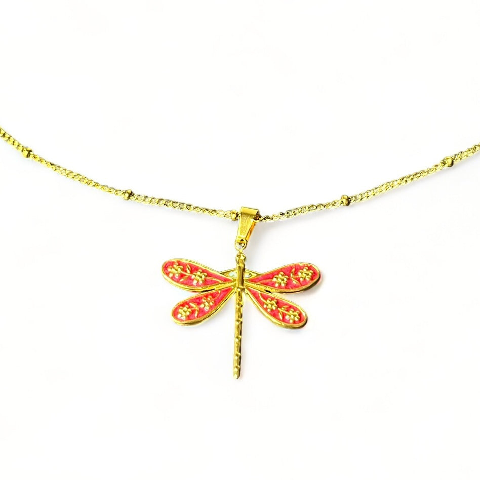 Ketting libelle bedel rood
