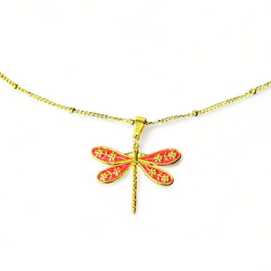 Ketting libelle bedel rood