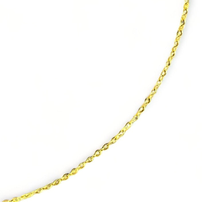 Ketting roos bedel blauw