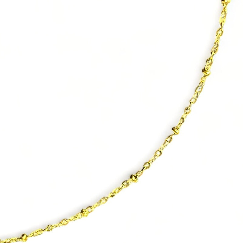 Ketting roos bedel blauw