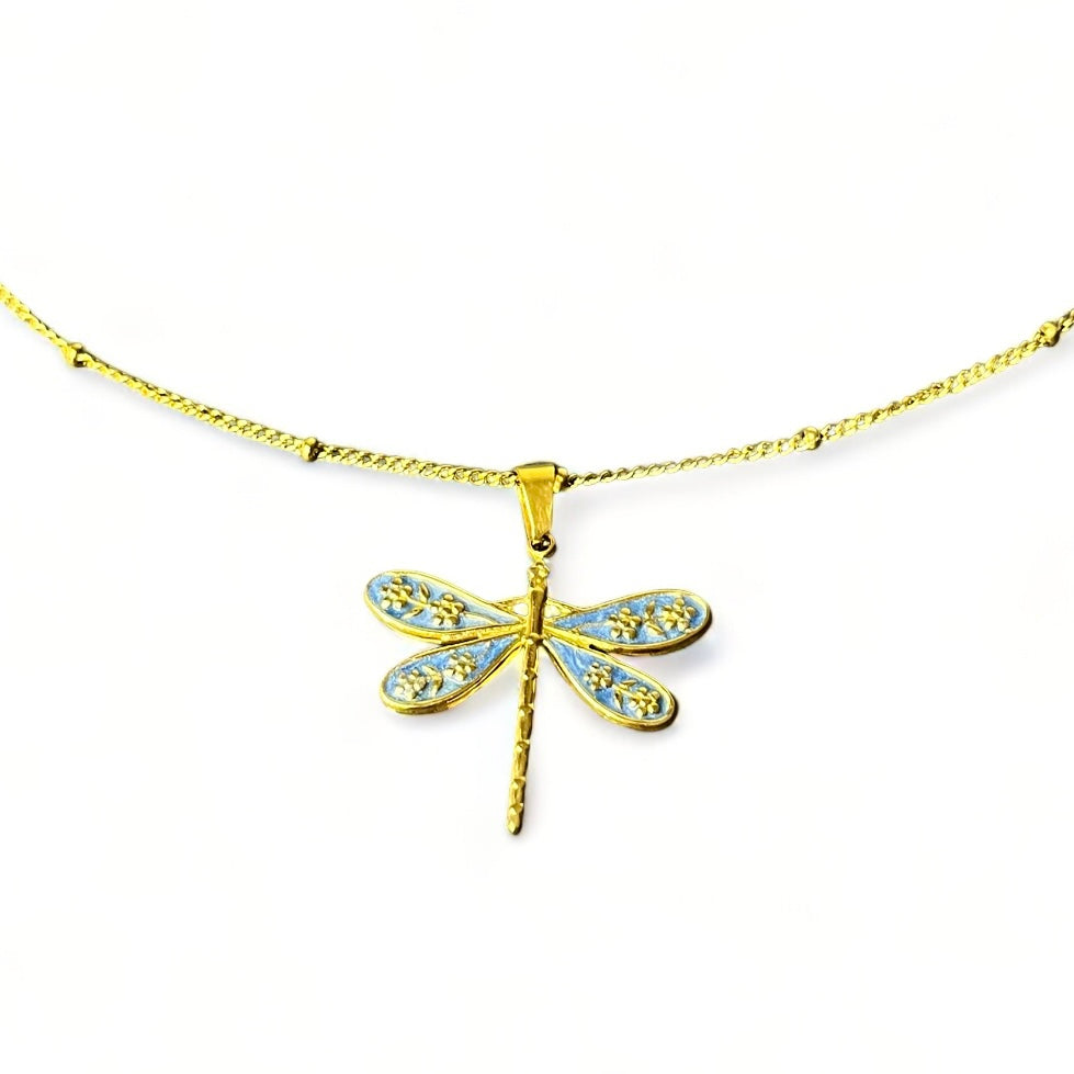 Ketting libelle bedel blauw