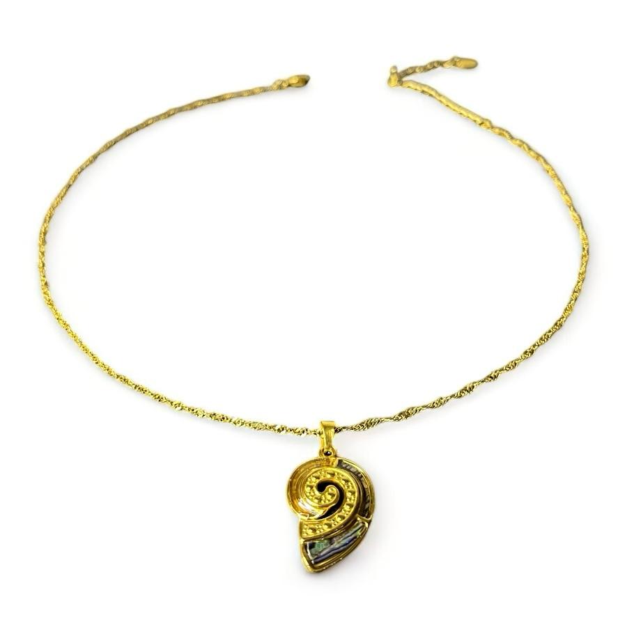 Ketting nautilus bedel bruin
