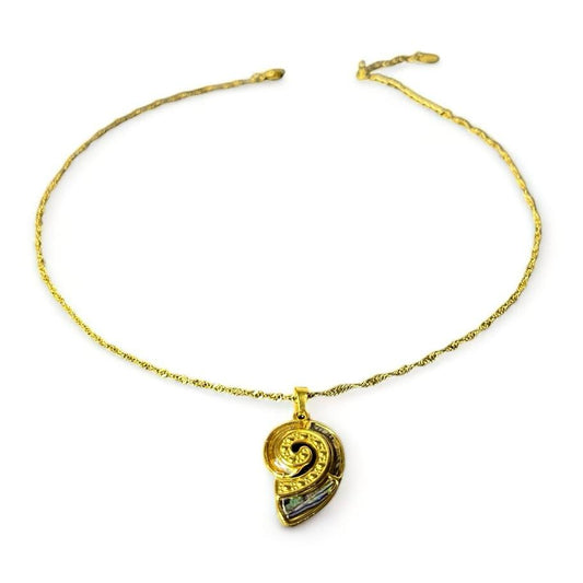 Ketting nautilus bedel bruin