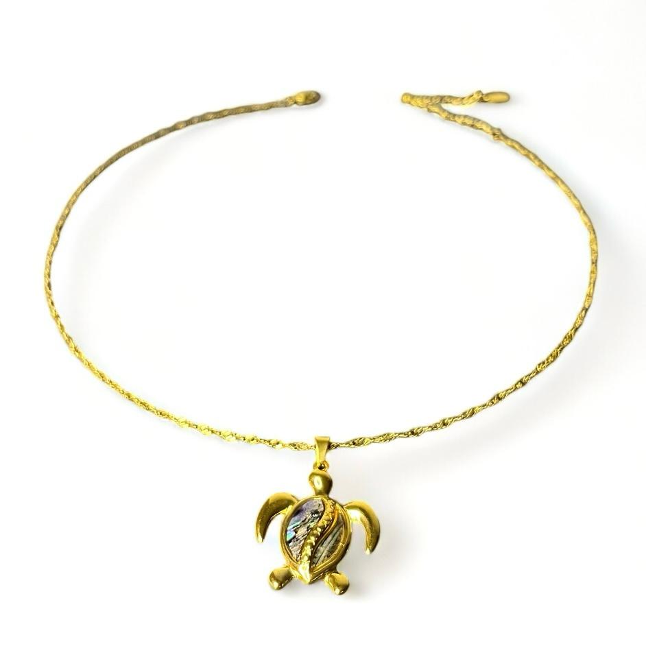 Ketting schildpad bedel bruin